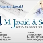 Business 1 image M JAVAID & SONS Medical Equipment & Supplies in London Gr